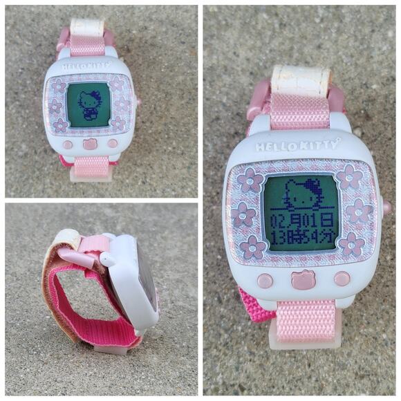 Vtg Hello Kitty Sanrio Bandai Rispal Rare Game Watch - Picture 1 of 6